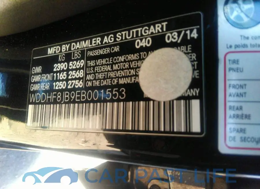 WDDHF8JB9EB001553# 9