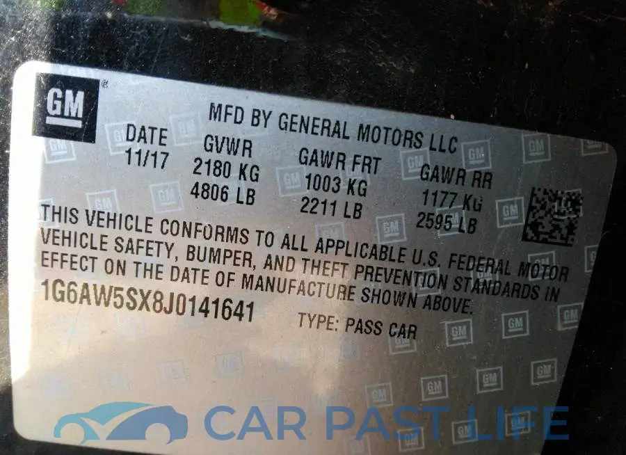 1G6AW5SX8J0141641# 9