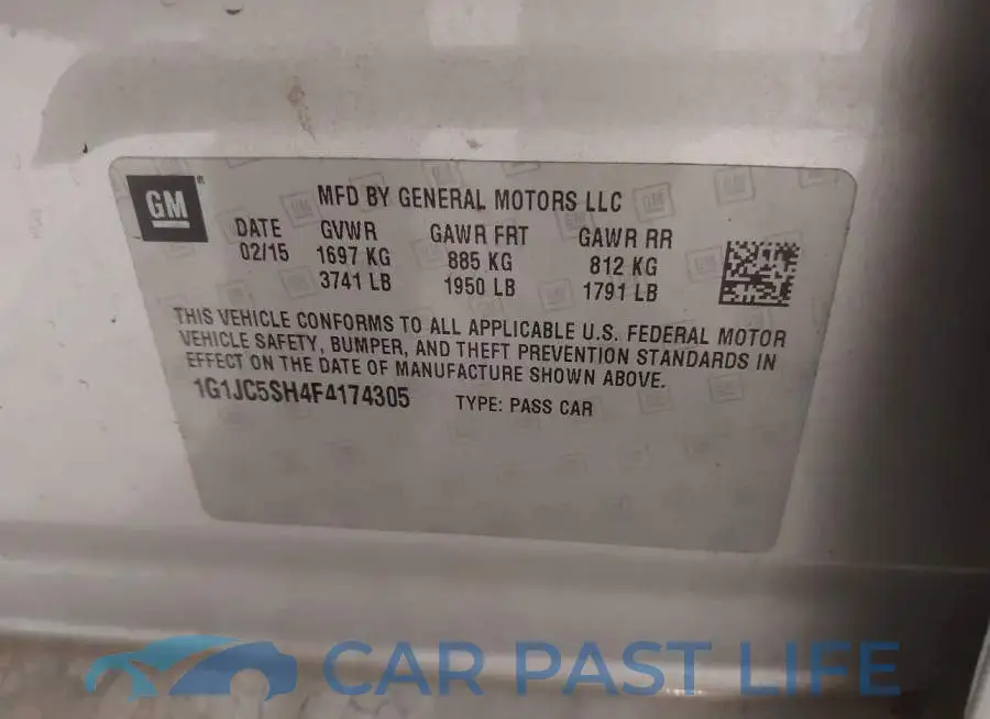 1G1JC5SH4F4174305# 9