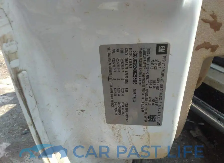 3GCUKSE24DG265006# 9