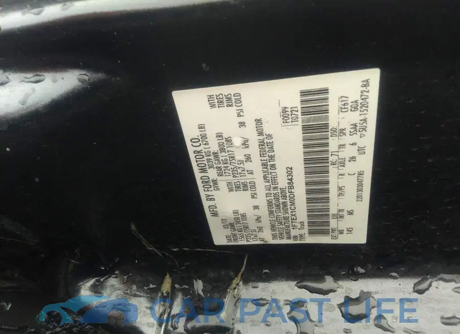 1FTEX1CM0DFB84302# 9