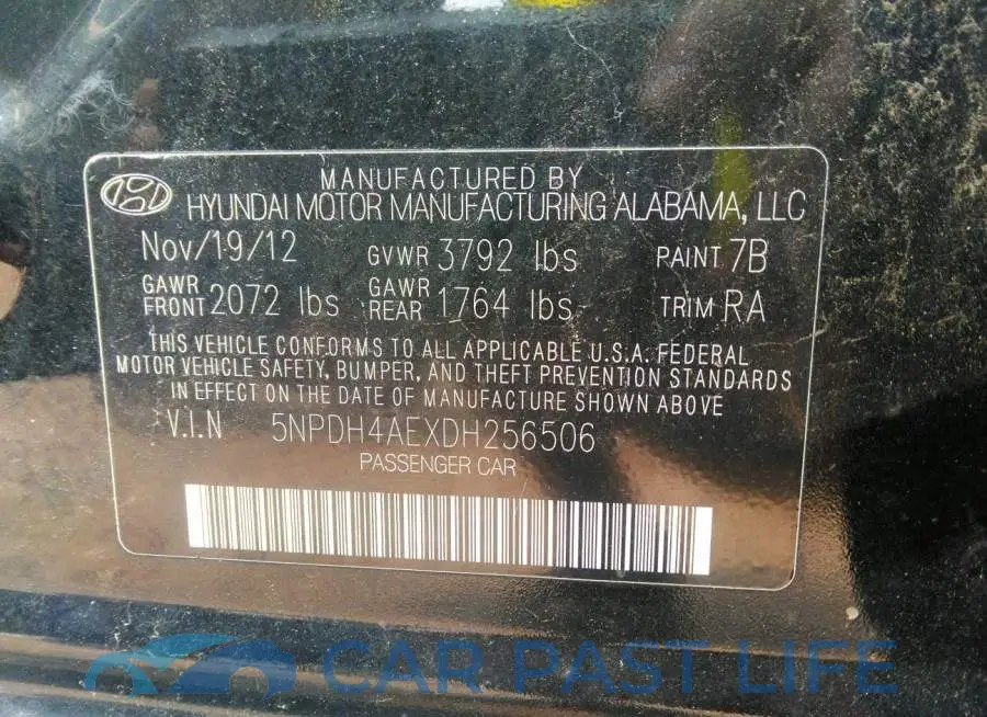 5NPDH4AEXDH256506# 9
