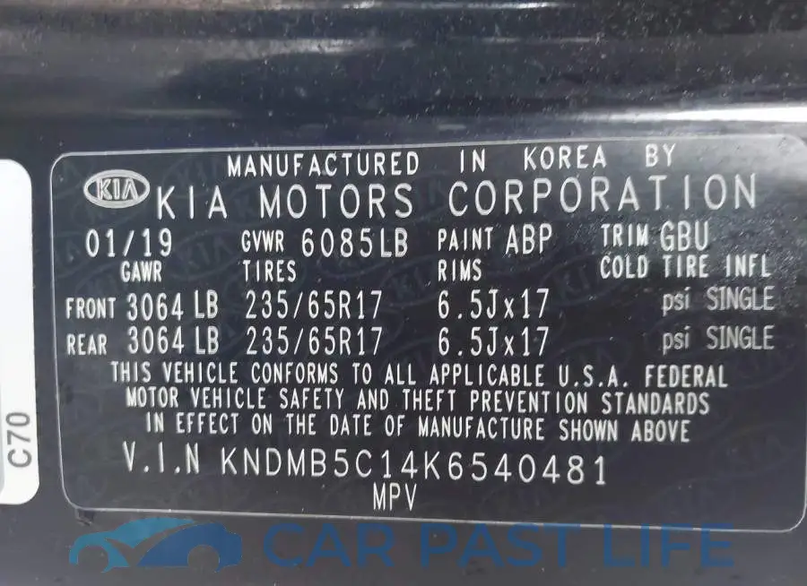 KNDMB5C14K6540481# 9