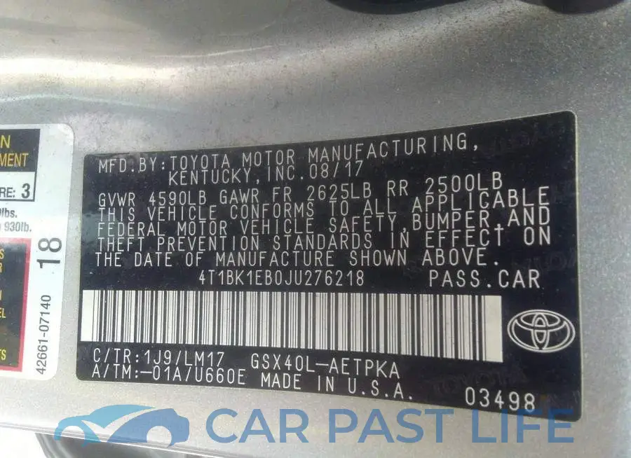 4T1BK1EB0JU276218# 9