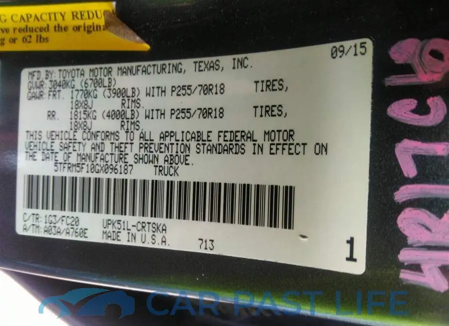 5TFRM5F10GX096187# 9