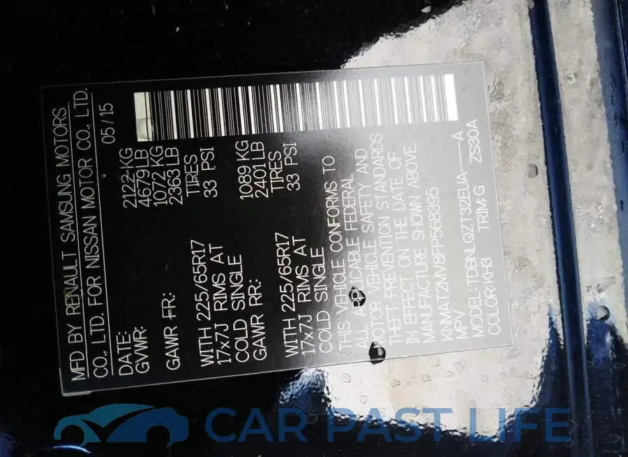 KNMAT2MV8FP568395# 9