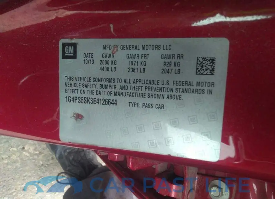 1G4PS5SK3E4126644# 9