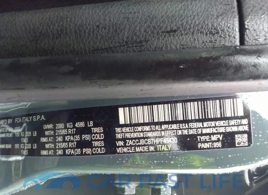 ZACCJBCB7HPF45430# 9