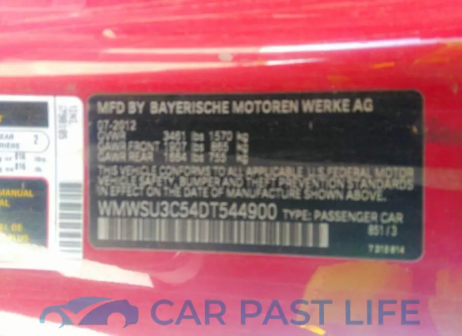 WMWSU3C54DT544900# 9