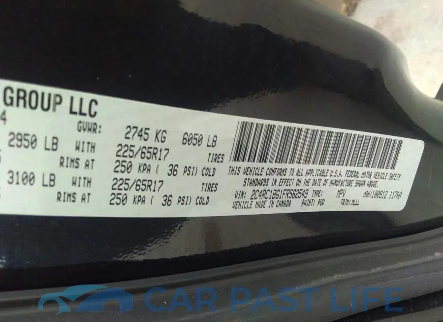 2C4RC1BG1FR562549# 9