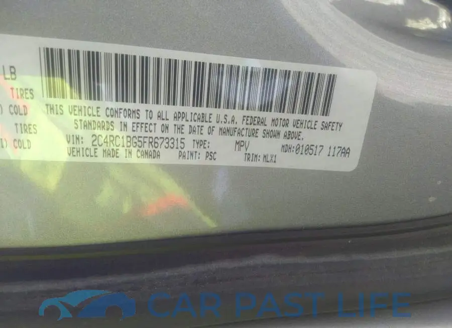 2C4RC1BG5FR673315# 9