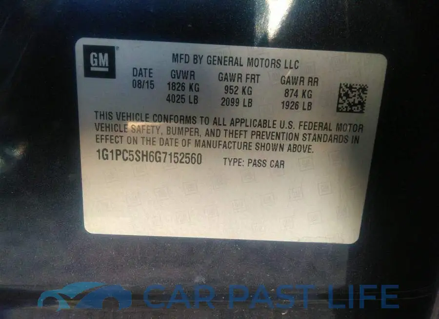 1G1PC5SH6G7152560# 9