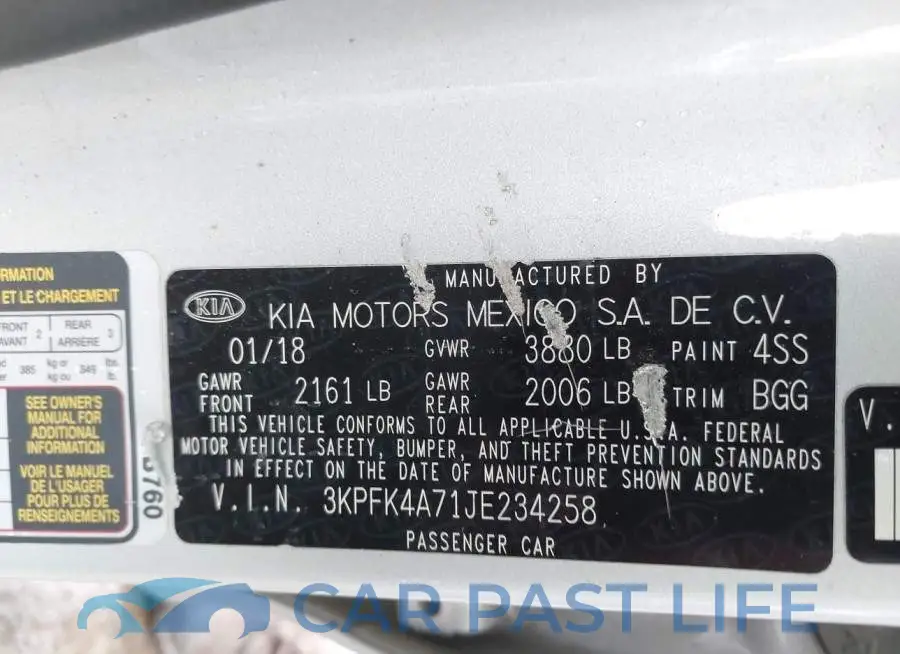 3KPFK4A71JE234258# 9