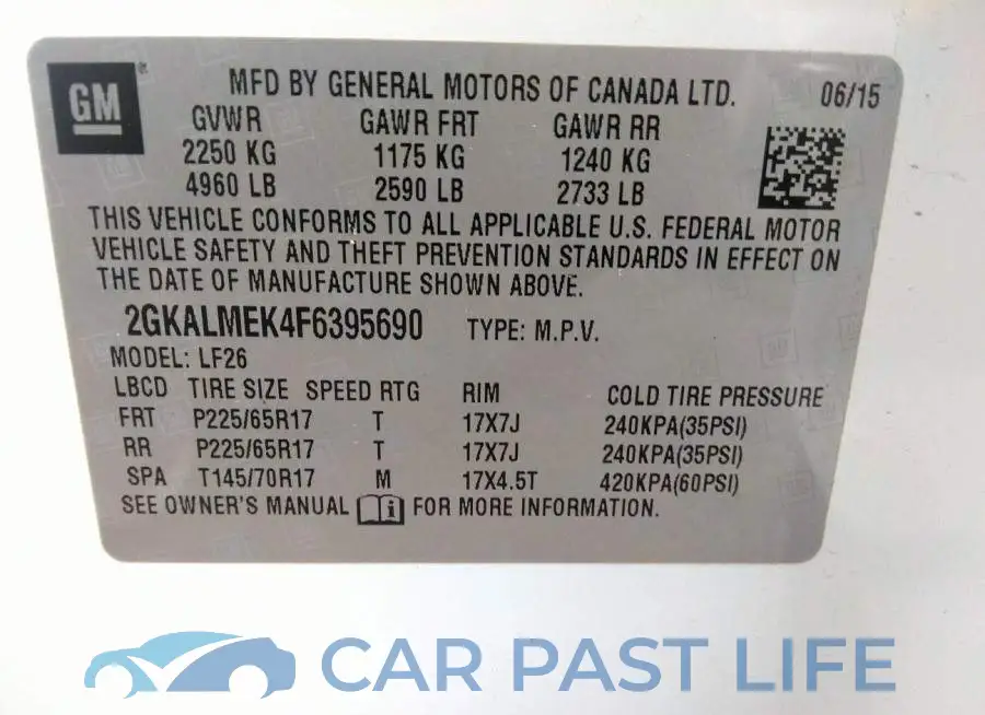 2GKALMEK4F6395690# 9