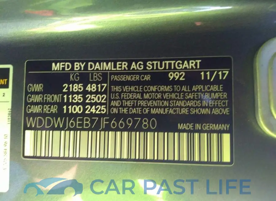 WDDWJ6EB7JF669780# 9