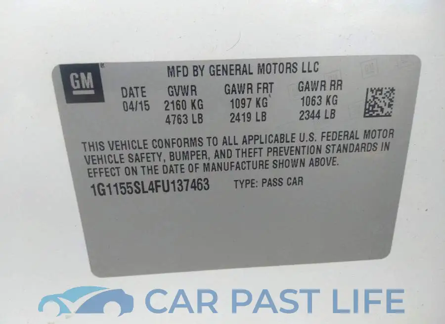 1G1155SL4FU137463# 9
