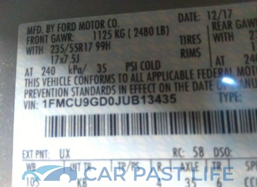 1FMCU9GD0JUB13435# 9