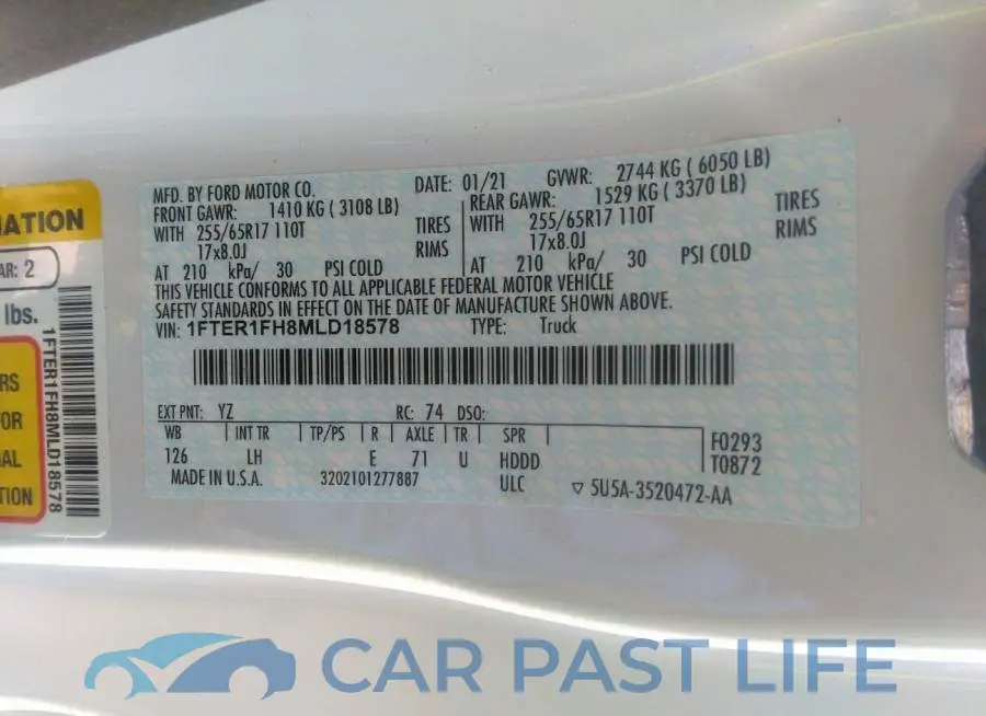 1FTER1FH8MLD18578# 9