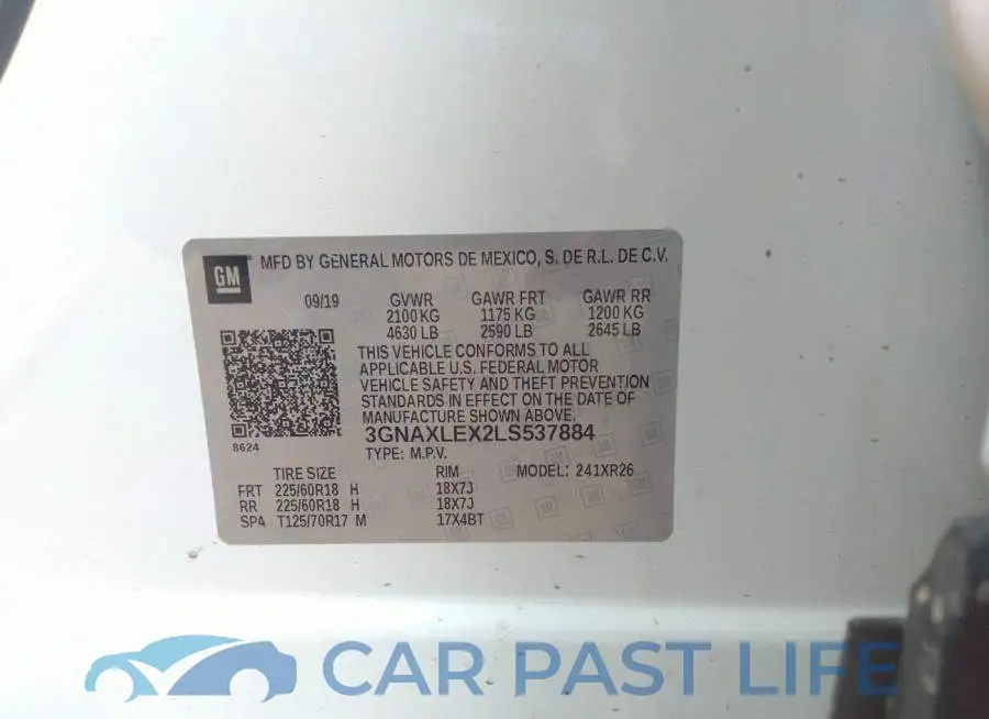 3GNAXLEX2LS537884# 9