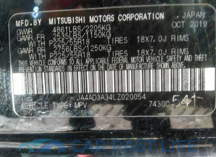 JA4AD3A34LZ020054# 9