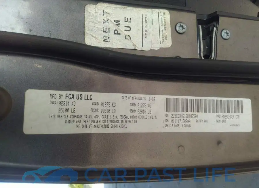 2C3CDXHG1GH187500# 9
