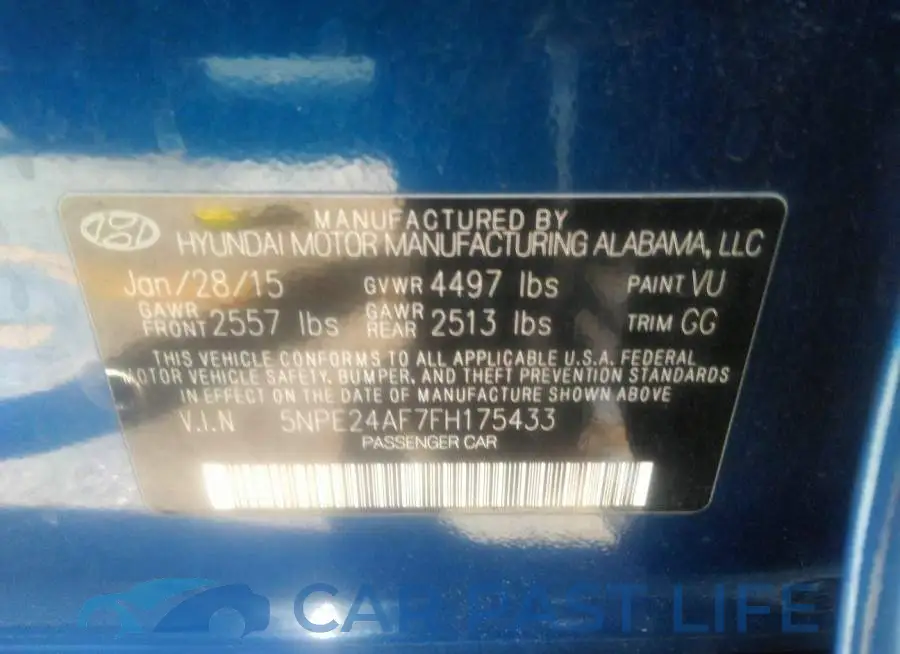 5NPE24AF7FH175433# 9