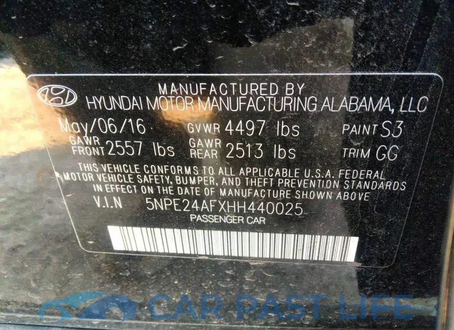 5NPE24AFXHH440025# 9