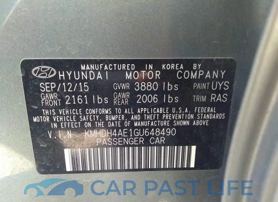 KMHDH4AE1GU648490# 9