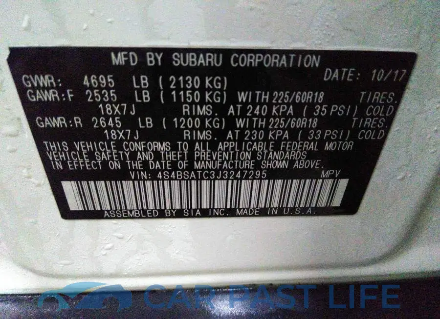 4S4BSATC3J3247295# 9