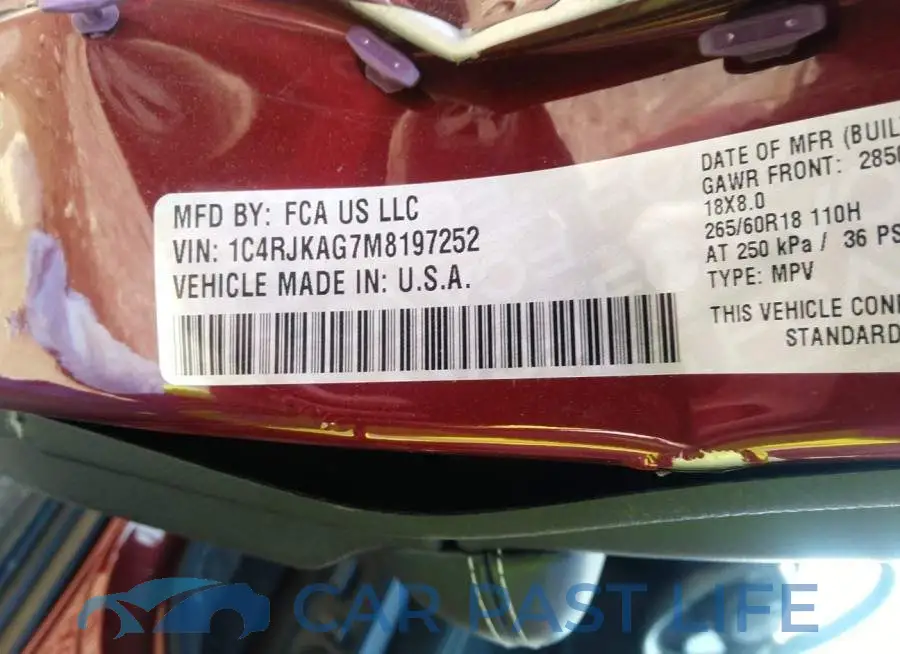 1C4RJKAG7M8197252# 9