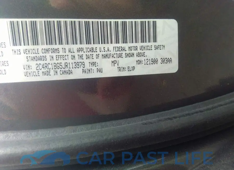 2C4RC1BG5JR113979# 9