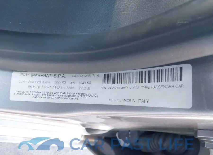 ZAM56RRA8F1129722# 9