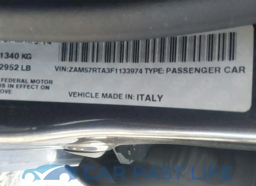 ZAM57RTA3F1133974# 9