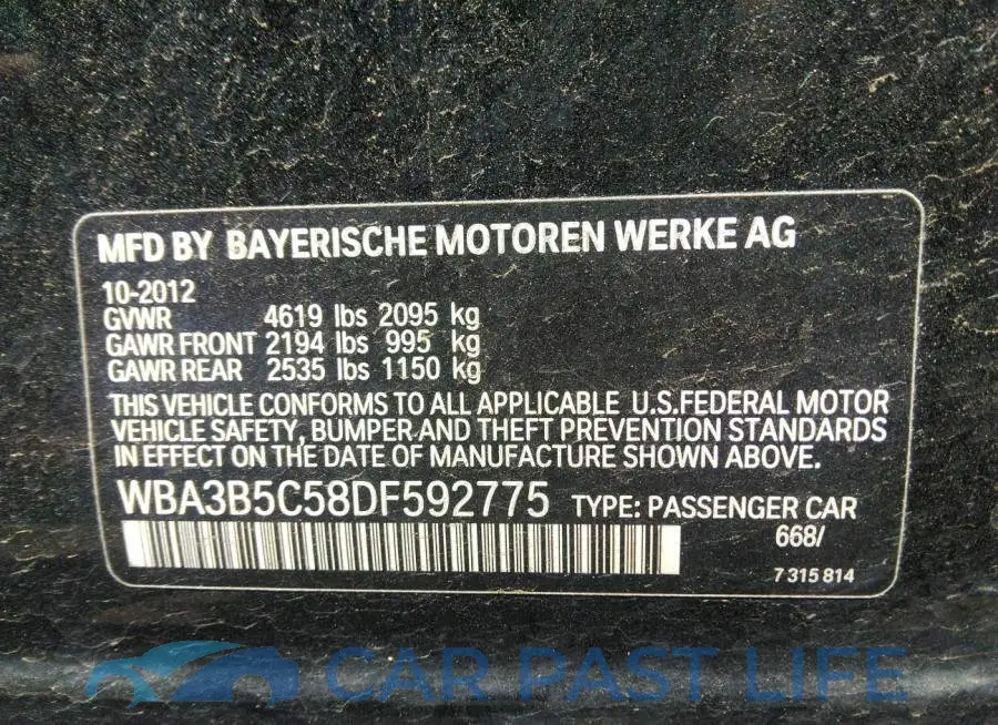 WBA3B5C58DF592775# 9