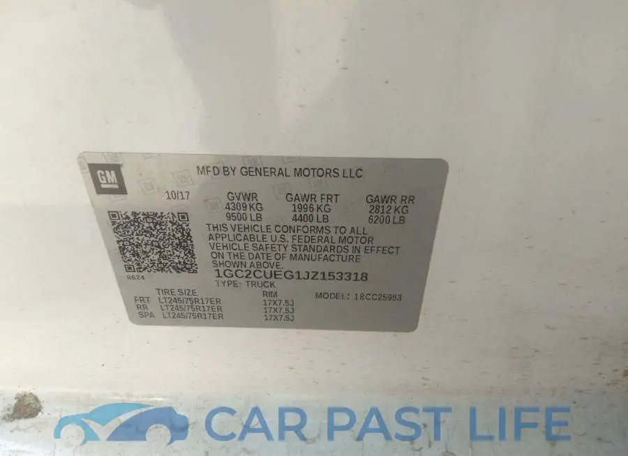 1GC2CUEG1JZ153318# 9