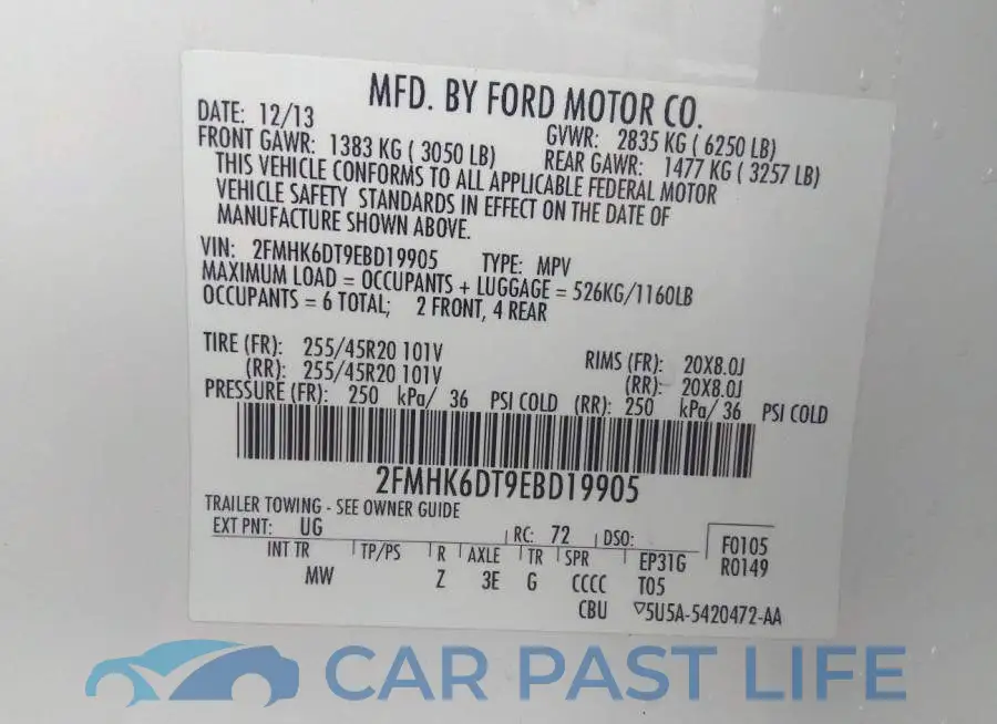 2FMHK6DT9EBD19905# 9