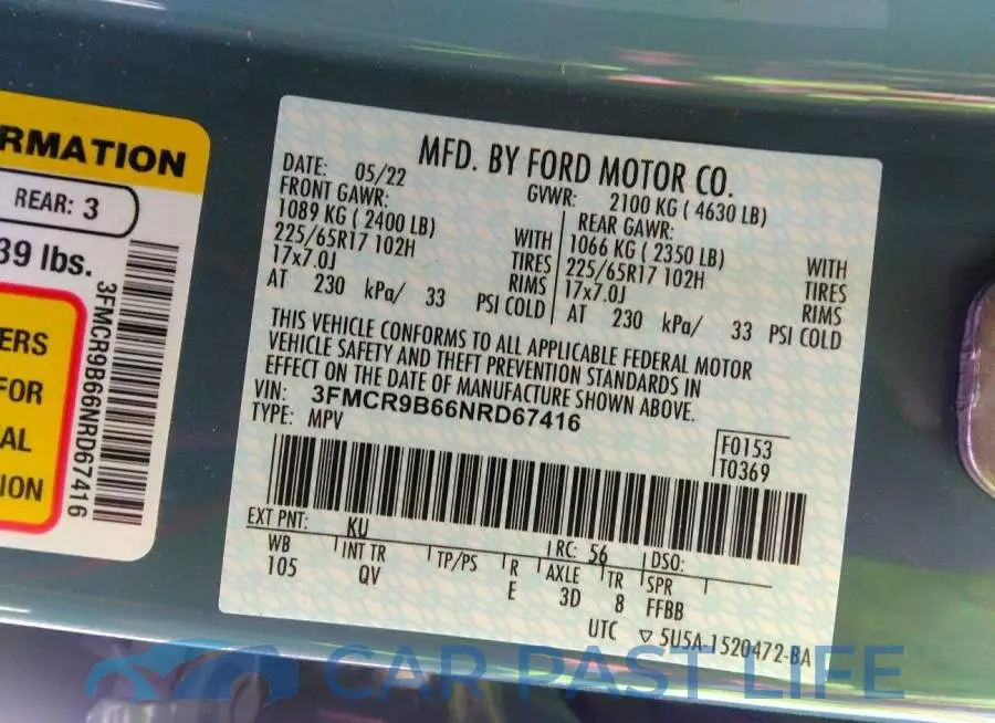 3FMCR9B66NRD67416# 9