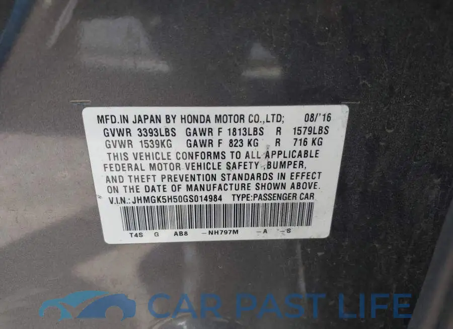 JHMGK5H50GS014984# 9