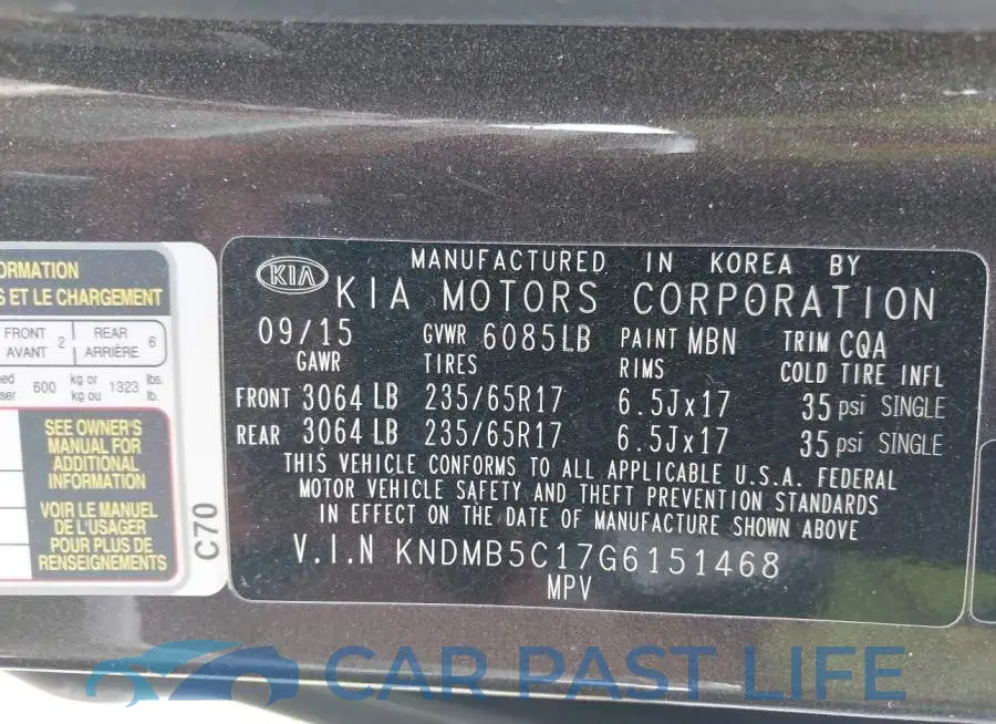 KNDMB5C17G6151468# 9