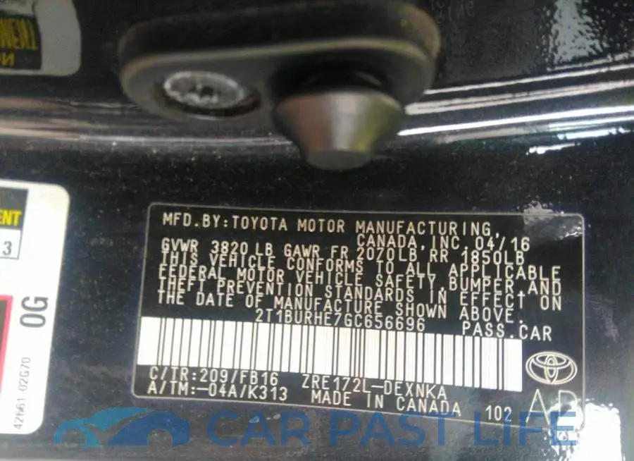 2T1BURHE7GC656696# 9