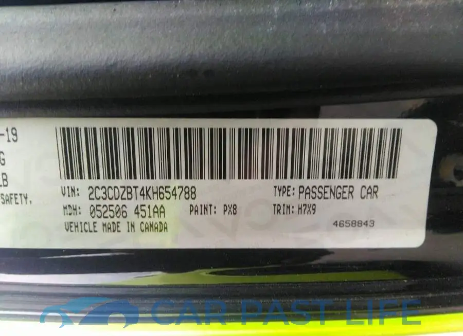 2C3CDZBT4KH654788# 9