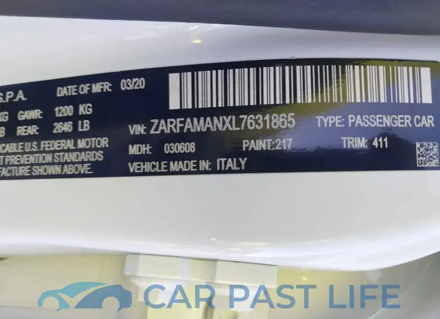 ZARFAMANXL7631865# 9
