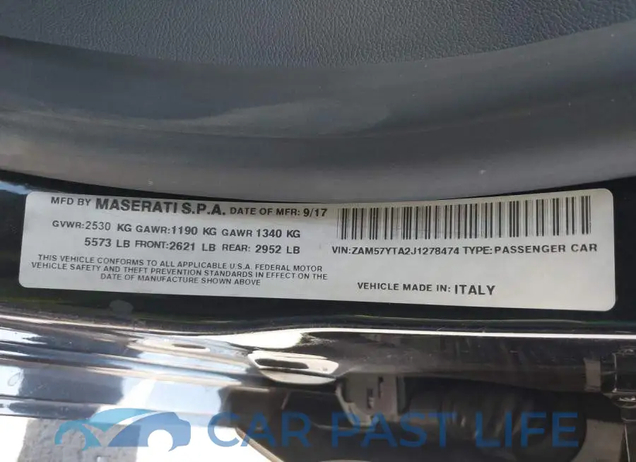 ZAM57YTA2J1278474# 9