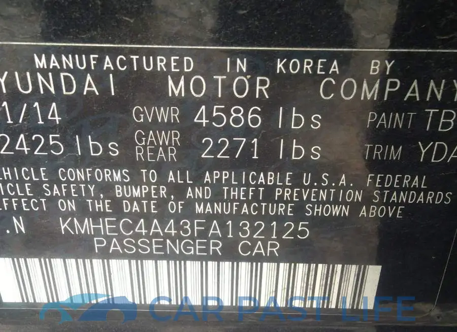 KMHEC4A43FA132125# 9