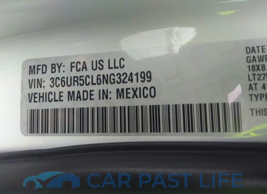 3C6UR5CL6NG324199# 9