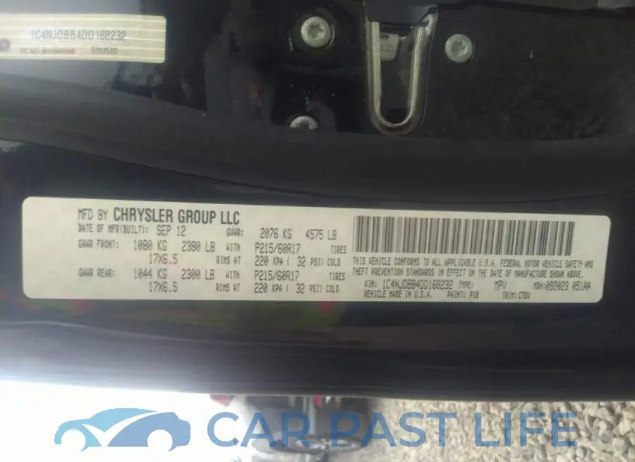 1C4NJDBB4DD168232# 9