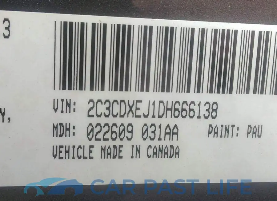 2C3CDXEJ1DH666138# 9