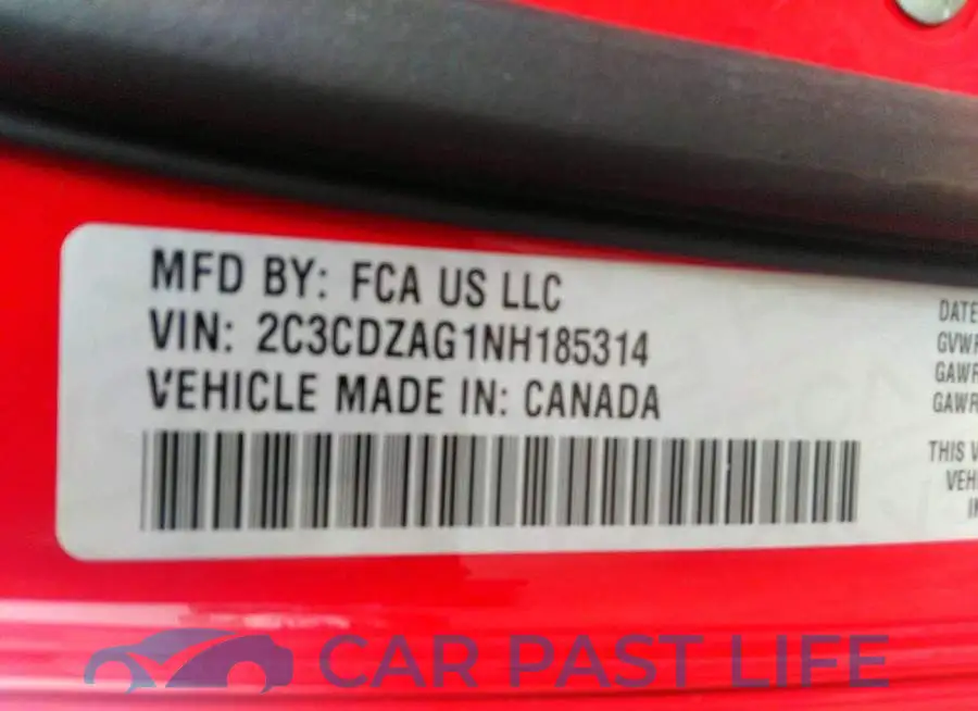 2C3CDZAG1NH185314# 9
