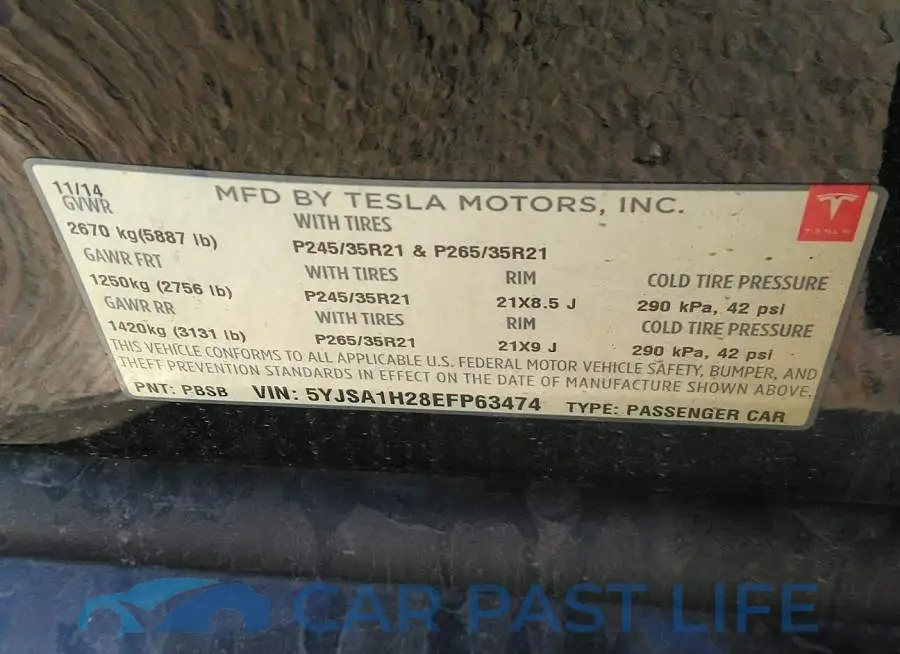 5YJSA1H28EFP63474# 9