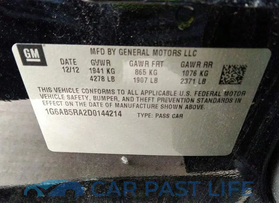 1G6AB5RA2D0144214# 9